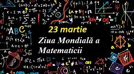 ziua internationala a matematicii